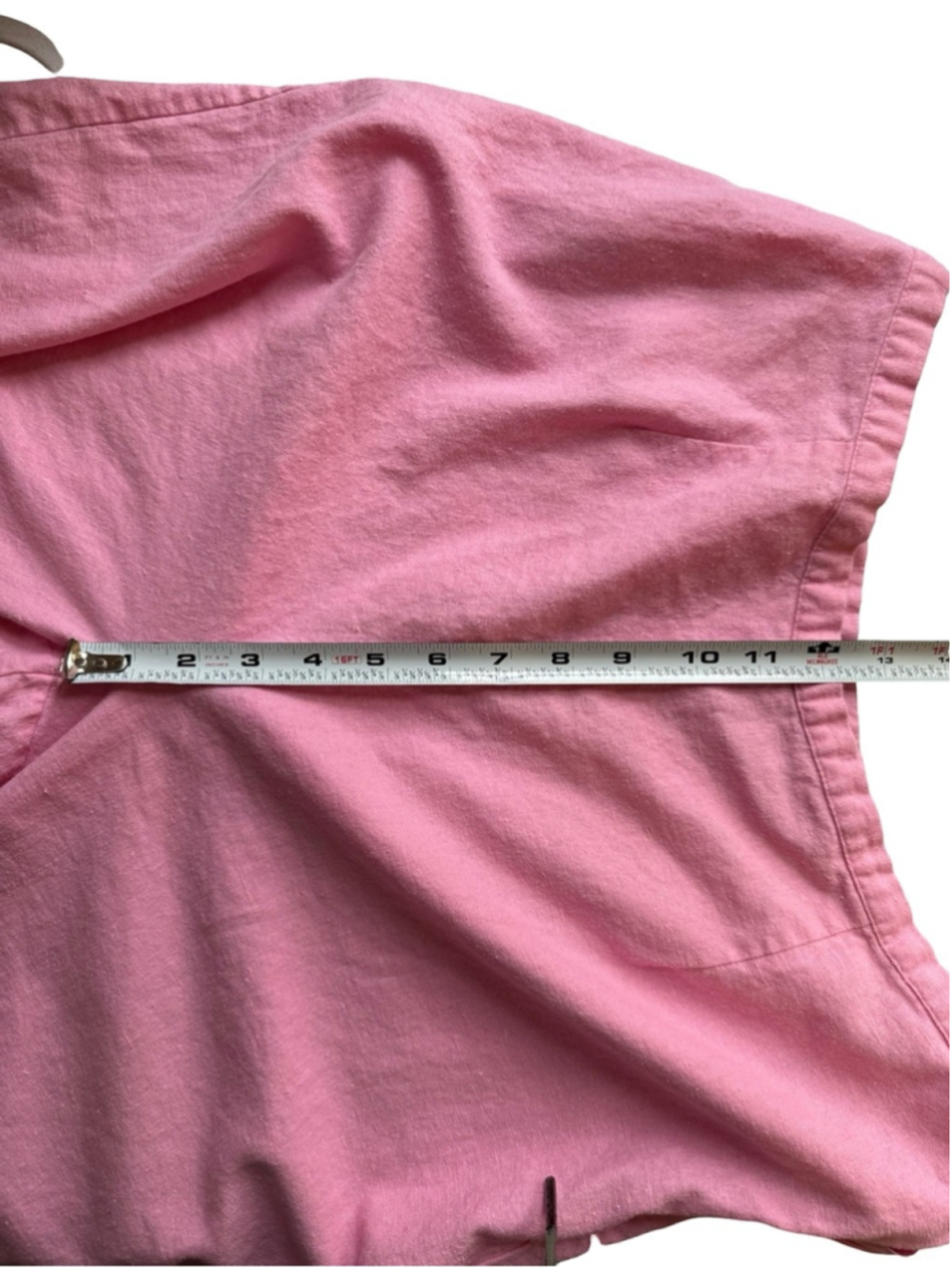 A.K.C. Pink Cropped Linen Blend Pants for Women Size L Boho Cottagecore Coastal - Picture 7 of 14